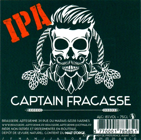 Etiquette BRASSERIE ARTESIENNE 148