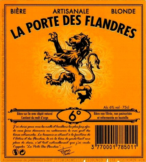 etiquette BRASSERIE ARTESIENNE 16