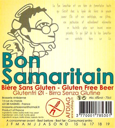 Etiquette BRASSERIE ARTESIENNE 162