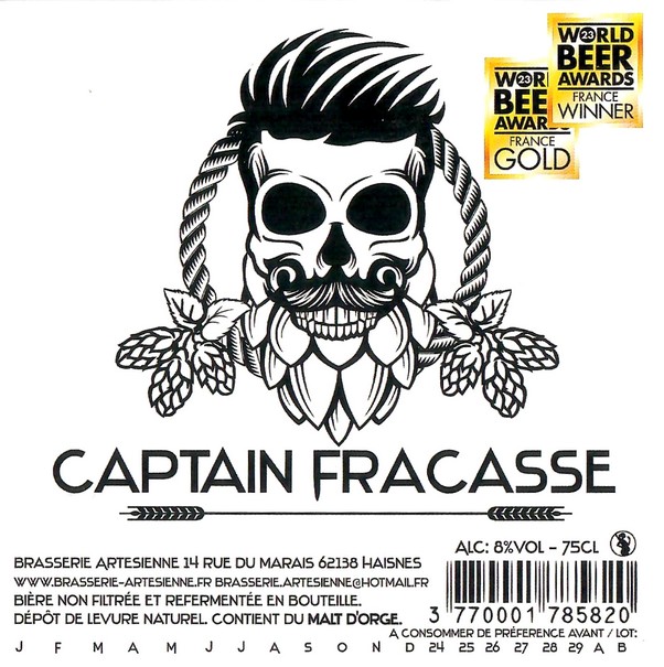 Etiquette BRASSERIE ARTESIENNE 179