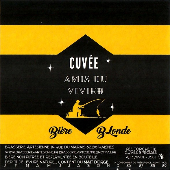 Etiquette BRASSERIE ARTESIENNE 213