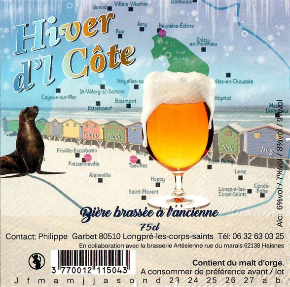 Etiquette BRASSERIE ARTESIENNE 236