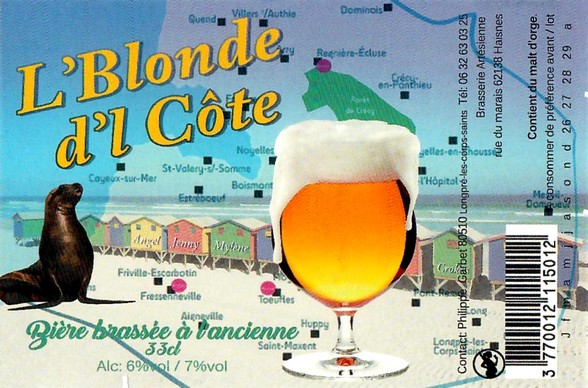 Etiquette BRASSERIE ARTESIENNE 237