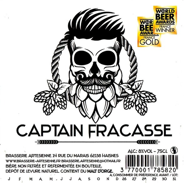 Etiquette BRASSERIE ARTESIENNE 262