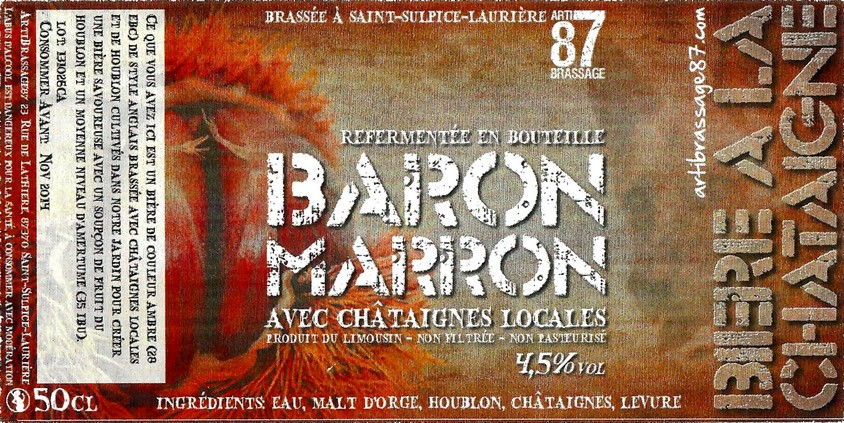 Etiquette BRASSERIE ARTIBRASSAGE 87 05