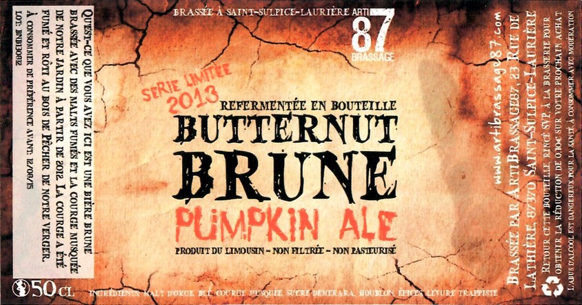 Etiquette BRASSERIE ARTIBRASSAGE 87 11