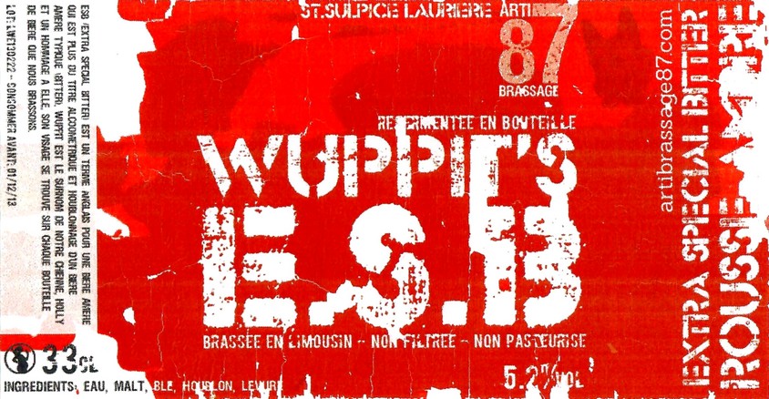 Etiquette BRASSERIE ARTIBRASSAGE 87 16