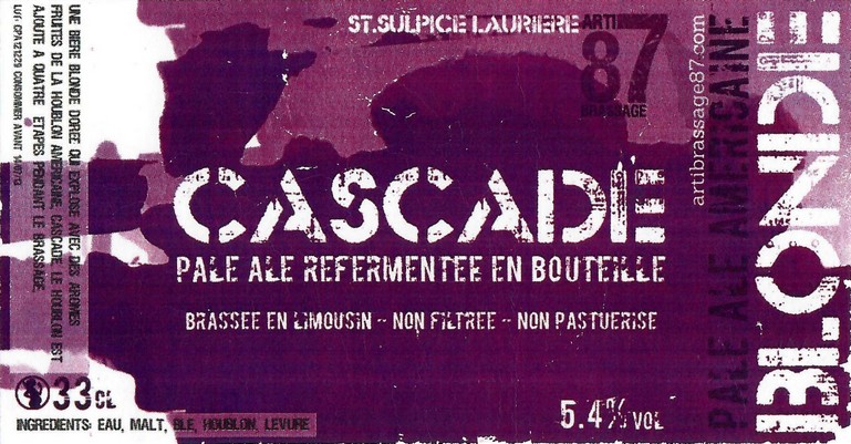 Etiquette BRASSERIE ARTIBRASSAGE 87 19