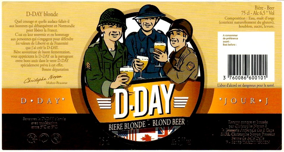 etiquette BRASSERIE ARTISANALE DES 2 CAPS 20