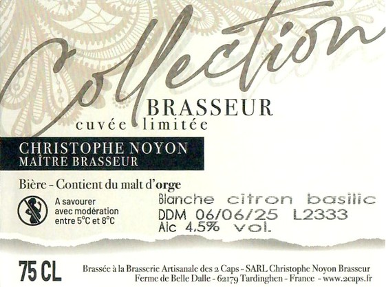 Etiquette BRASSERIE ARTISANALE DES 2 CAPS 33