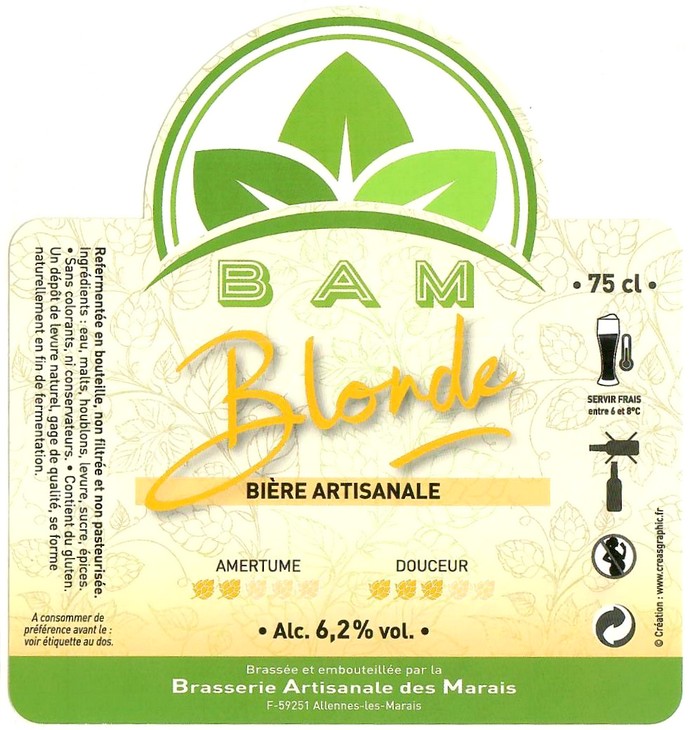 Etiquette BRASSERIE ARTISANALE DES MARAIS 07