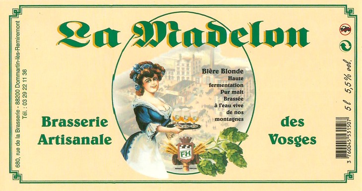 Etiquette BRASSERIE ARTISANALE DES VOSGES 08