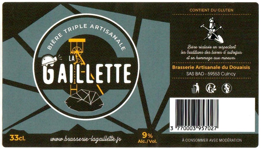 Etiquette BRASSERIE ARTISANALE DU DOUAISIS 02