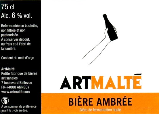 Etiquette BRASSERIE ARTMALTE 13