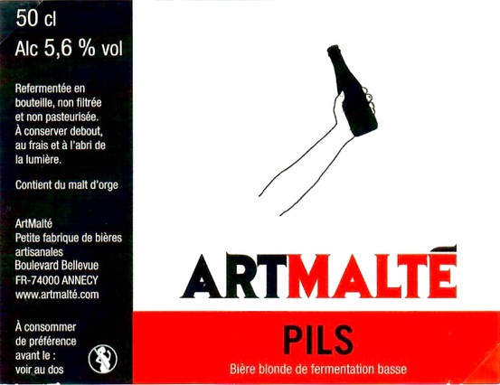 Etiquette BRASSERIE ARTMALTE 17