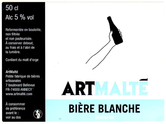 Etiquette BRASSERIE ARTMALTE 18