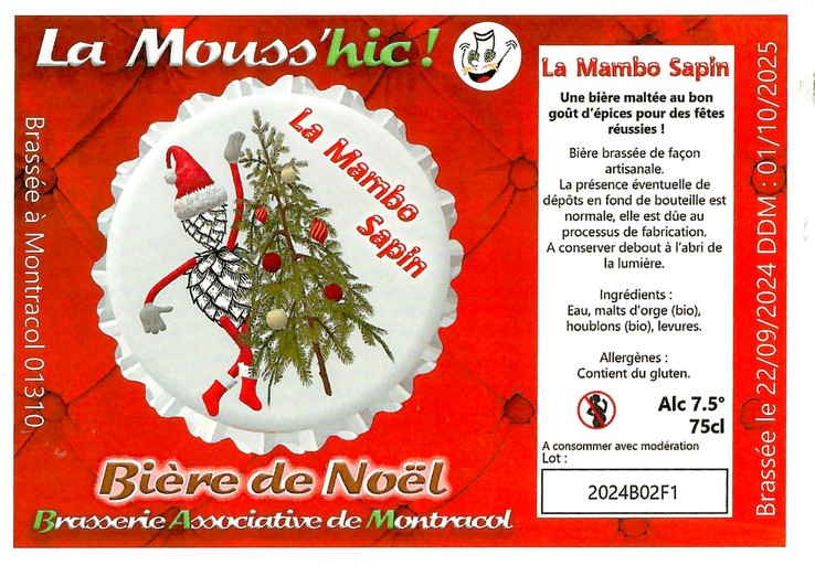 Etiquette BRASSERIE ASSOCIATIVE DE MONTRACOL 04