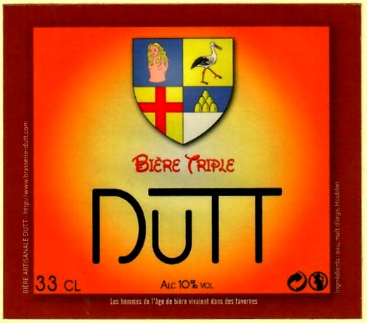 etiquette BRASSERIE BIERES DUTT 01