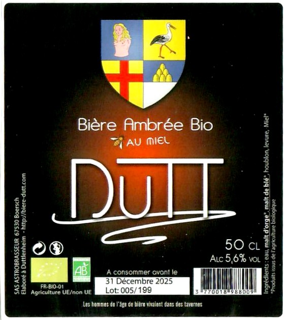 Etiquette BRASSERIE ASTROBRASSEUR 03