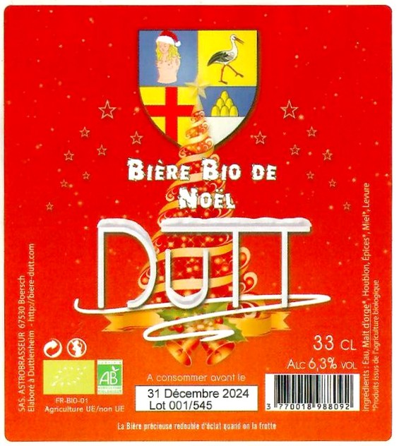 Etiquette BRASSERIE ASTROBRASSEUR 11