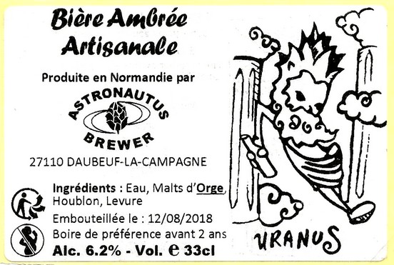 etiquette BRASSERIE ASTRONAUTUS BREWER 02