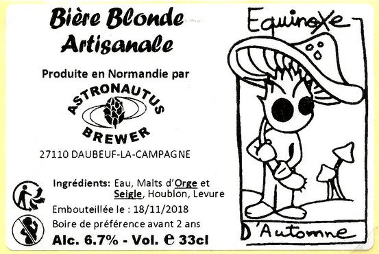 etiquette BRASSERIE ASTRONAUTUS BREWER 07