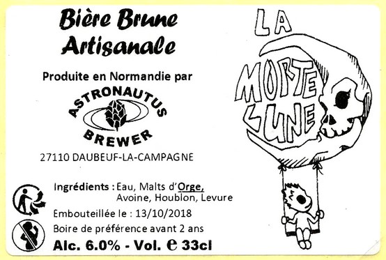 etiquette BRASSERIE ASTRONAUTUS BREWER 10