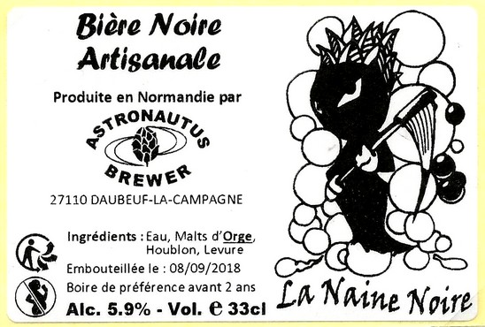 etiquette BRASSERIE ASTRONAUTUS BREWER 11