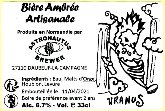 etiquette BRASSERIE ASTRONAUTUS BREWER 23
