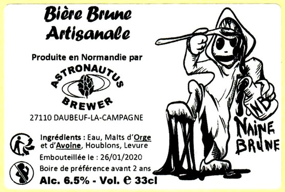 etiquette BRASSERIE ASTRONAUTUS BREWER 24