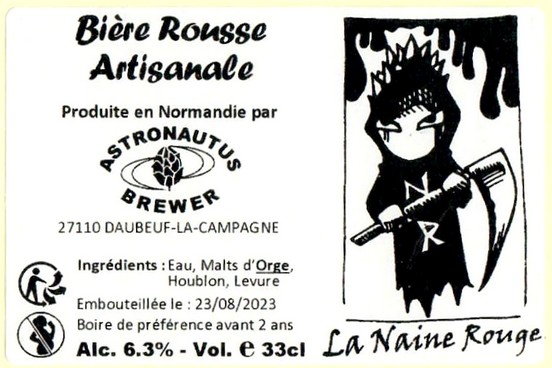 Etiquette BRASSERIE ASTRONAUTUS BREWER 31
