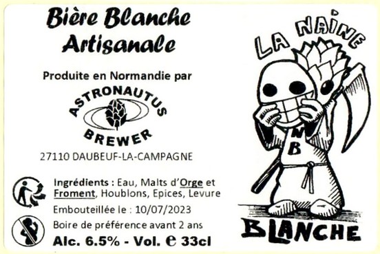 Etiquette BRASSERIE ASTRONAUTUS BREWER 32