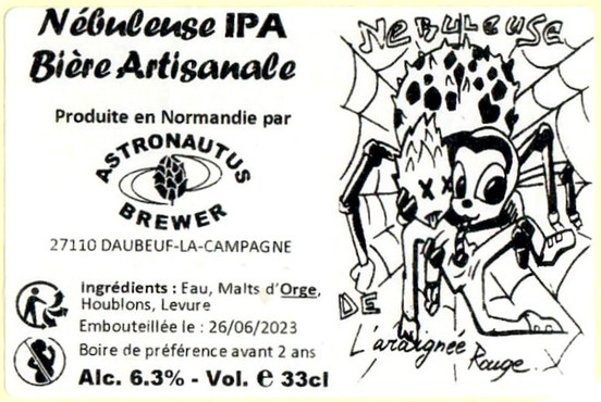 Etiquette BRASSERIE ASTRONAUTUS BREWER 36