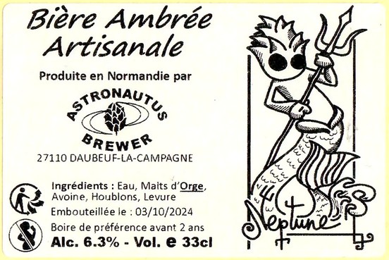 Etiquette BRASSERIE ASTRONAUTUS 40