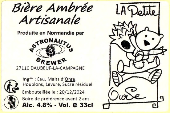 Etiquette BRASSERIE ASTRONAUTUS 41