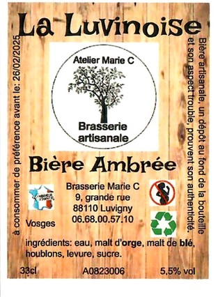 Etiquette BRASSERIE MARIE C 02