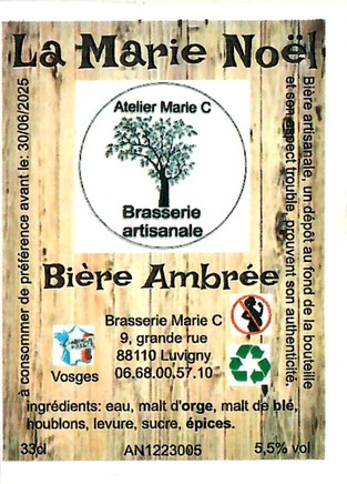 Etiquette BRASSERIE MARIE C 04