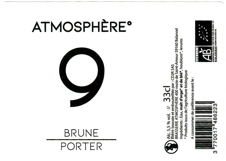 etiquette BRASSERIE ATMOSPHERE 09