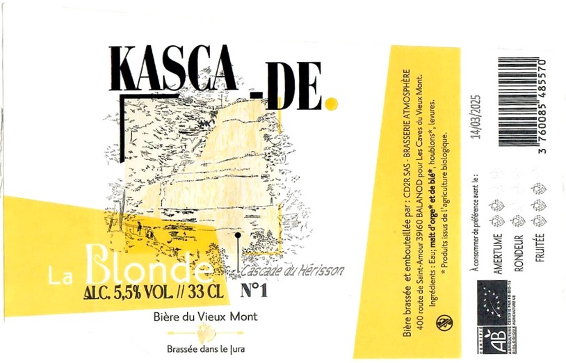 Etiquette BRASSERIE ATMOSPHERE 35