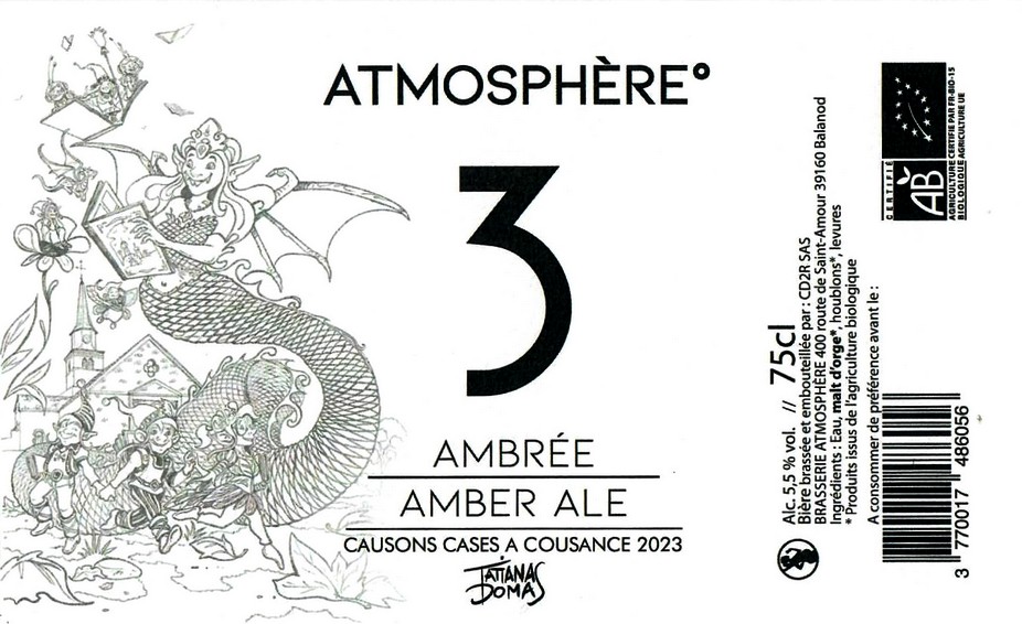Etiquette BRASSERIE ATMOSPHERE 42