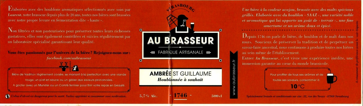 etiquette BRASSERIE AU BRASSEUR 07