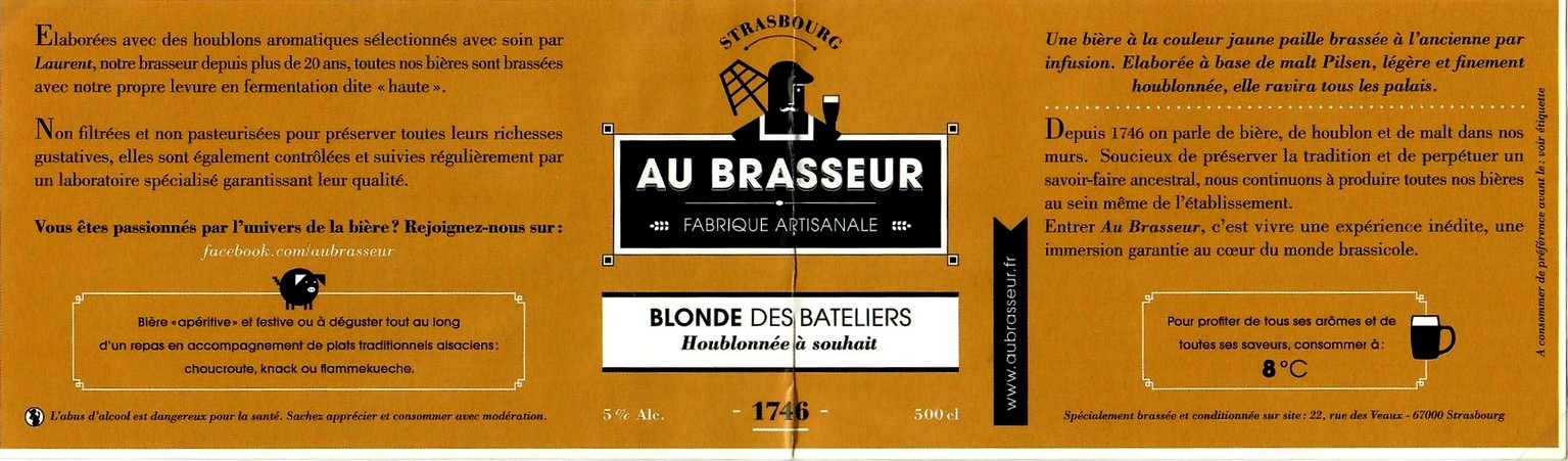 etiquette BRASSERIE AU BRASSEUR 08