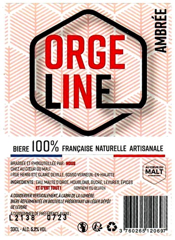 etiquette BRASSERIE AU COEUR DU MALT 10