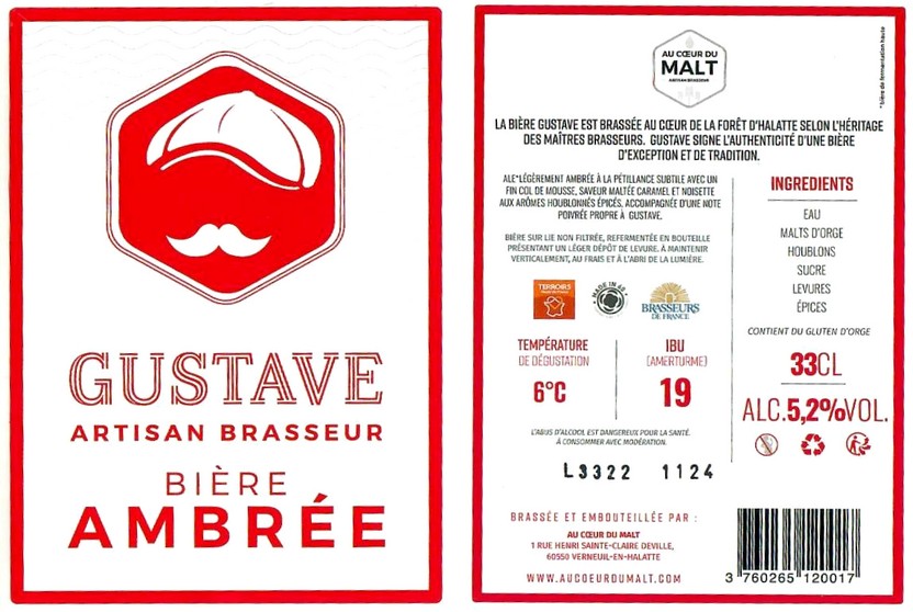 Etiquette BRASSERIE AU COEUR DU MALT 17