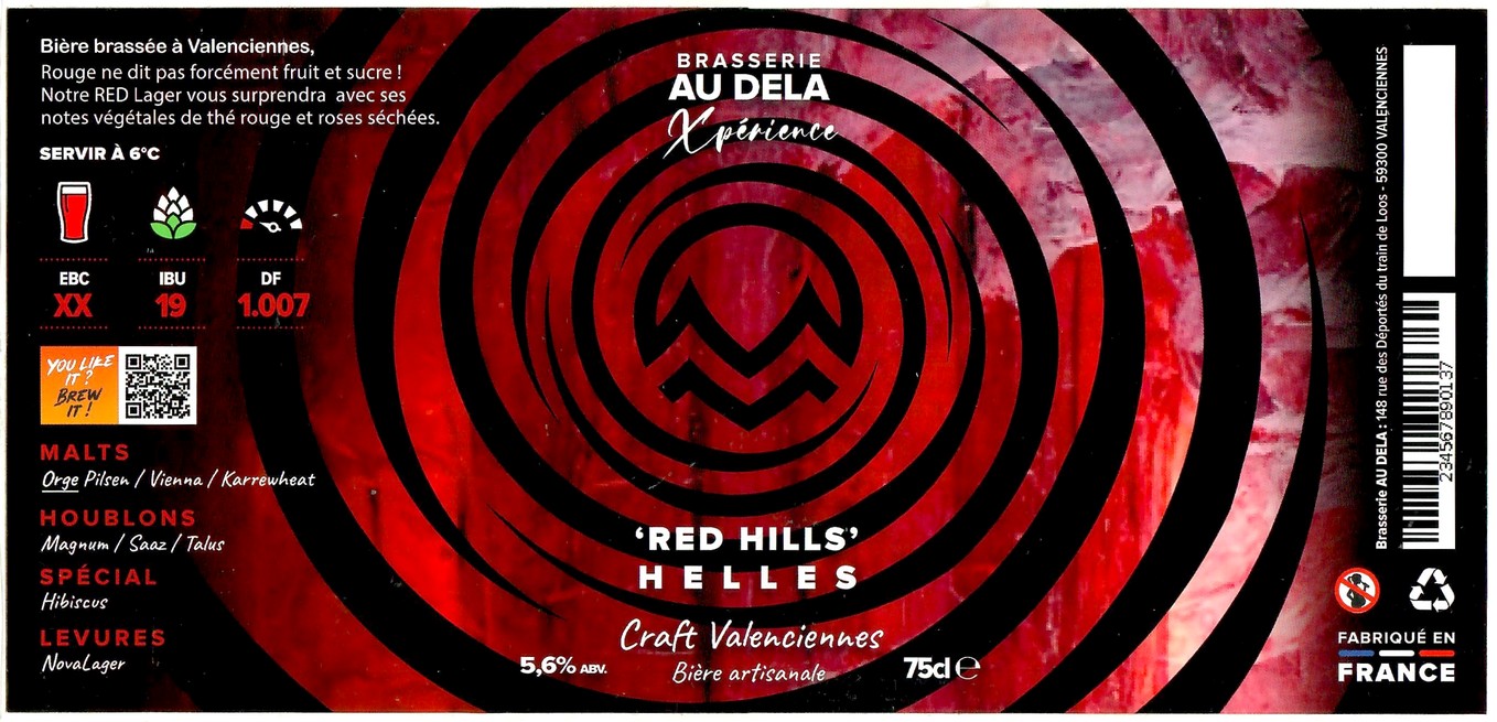 Etiquette BRASSERIE AU DELA 11