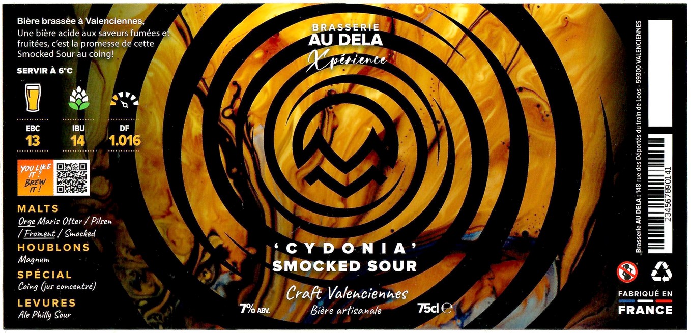 Etiquette BRASSERIE AU DELA 13