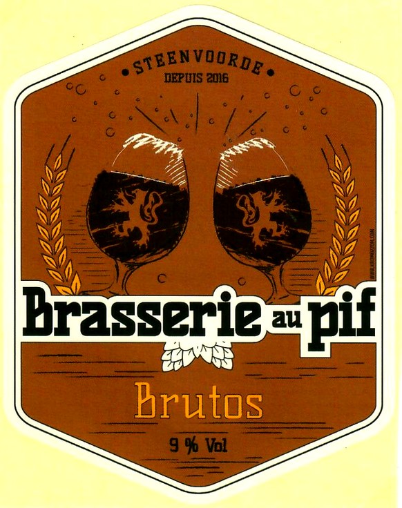 etiquette BRASSERIE AU PIF 10