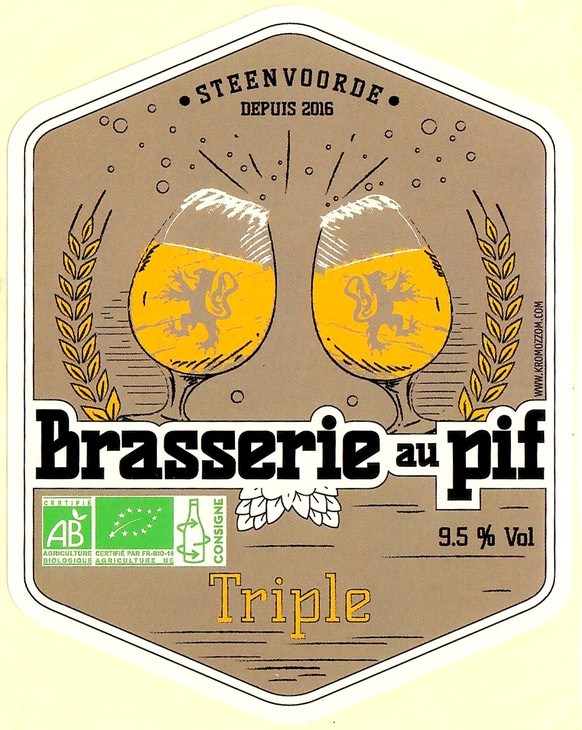 Etiquette BRASSERIE AU PIF 30