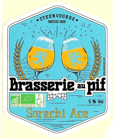 Etiquette BRASSERIE AU PIF 34