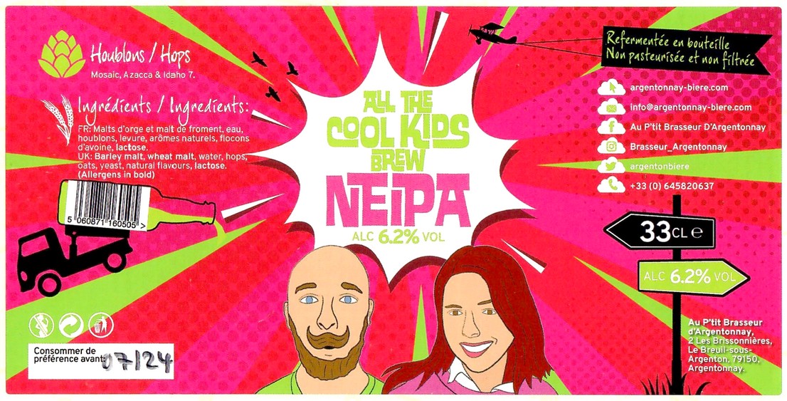 Etiquette BRASSERIE AU PTIT BRASSEUR D'ARGENTONNAY 03